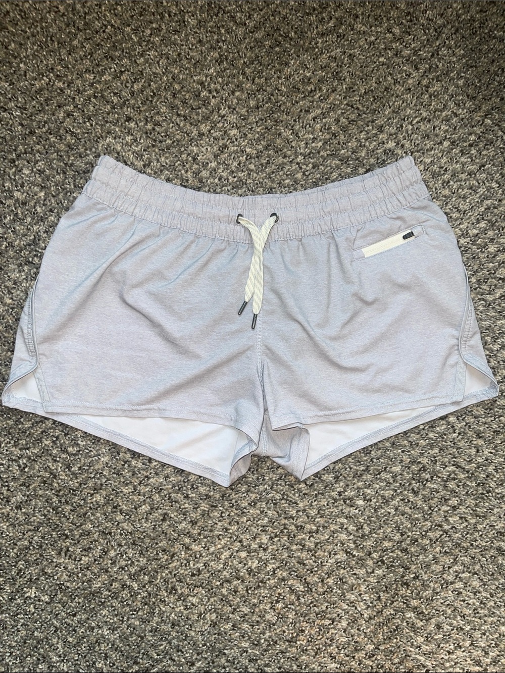 Vuori Clementine Shorts - Gray, 2.5” Inseam, Medium